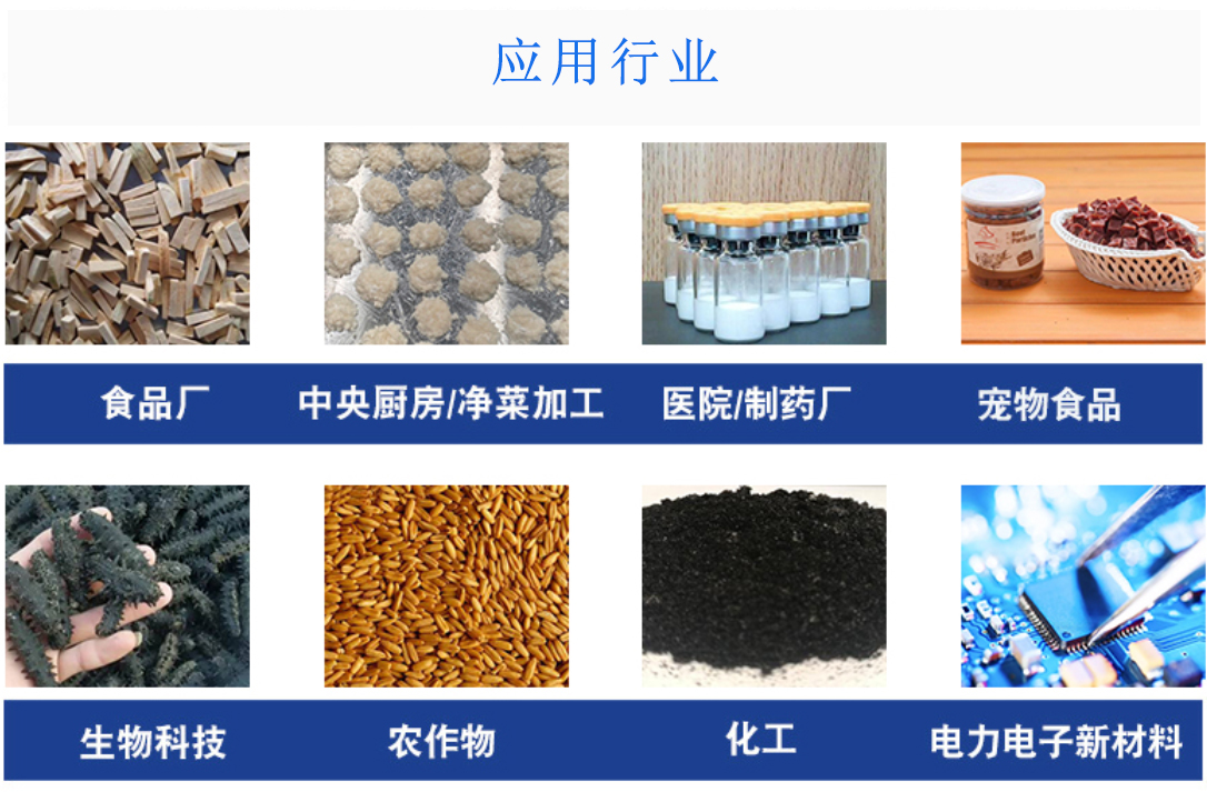 立式食品凍干機(jī)應(yīng)用行業(yè)